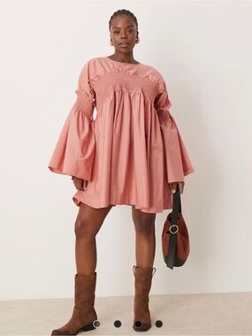 asos design nipped in waist mini dress ASOS DESIGN nipped waist mini dress in black
